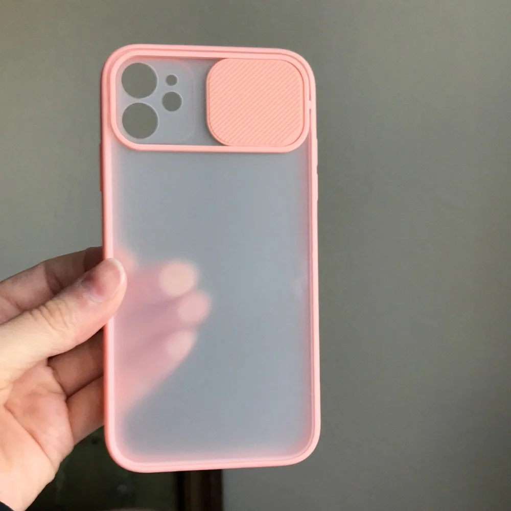 For iPhone 11 phone case with camera slider saver